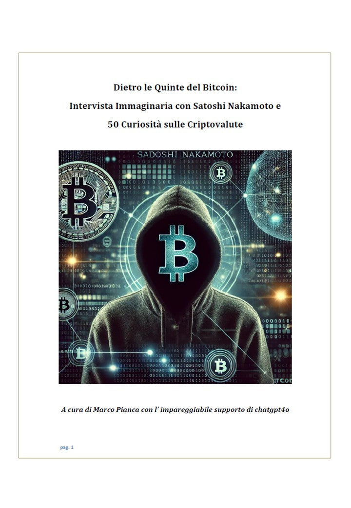 libro ebook "Dietro le Quinte del Bitcoin: Intervista con Satoshi Nakamoto