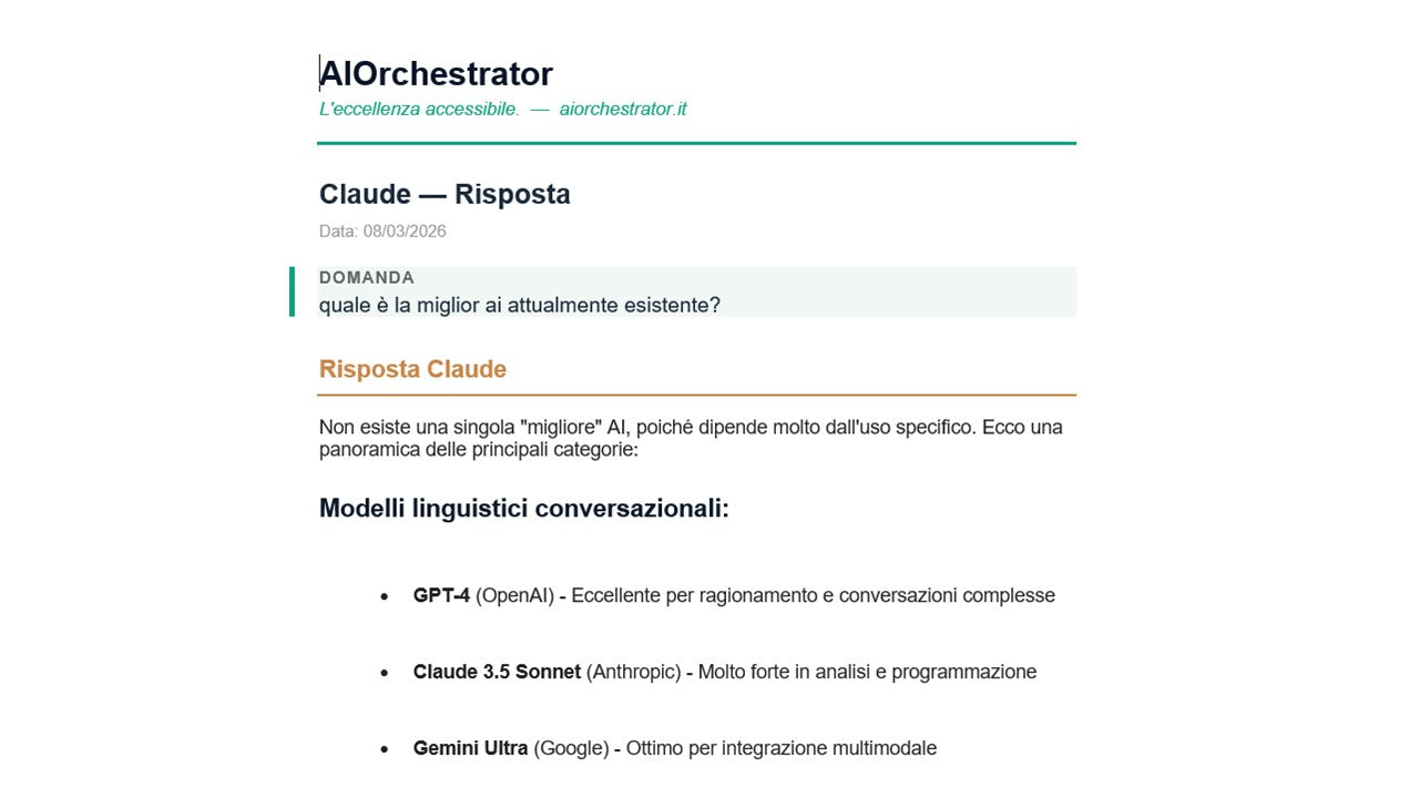 AI Orchestrator — Claude + ChatGPT in un'unica interfaccia file html pronto